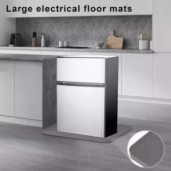 Силиконовый коврик для мини-холодильника, коврик для стиральной машины, сушилка, силиконовый верхний коврик с высоким краем, защитный коврик для пола чёрный