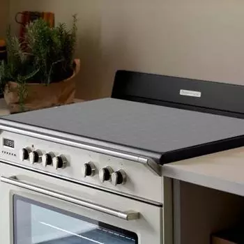 Силиконовый коврик для плиты со стеклянной поверхностью, антиожоговый термостойкий кухонный коврик для сушки, защитный коврик для стеклянной варочной поверхности, очень большой защитный коврик для плиты серый