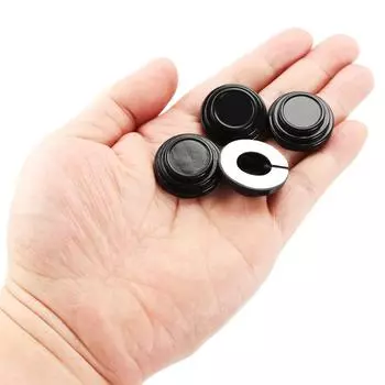 Силиконовый коврик для предотвращения столкновений, закрывающая дверь автомобиля, противоударная защита, звукоизоляционные бесшумные буферные наклейки, прокладка, автоаксессуары 4pcs чёрный