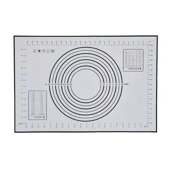 Силиконовый коврик для раскатывания теста, стекловолоконный коврик для замешивания теста, 24 X 16 дюймов, большой утолщенный коврик для выпечки в духовке L
