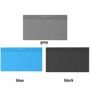 Силиконовый коврик для ремонта, термостойкая паяльная станция BGA 70*40 см, коврик для пайки для ремонта электронных телефонов, ноутбуков, часов gray