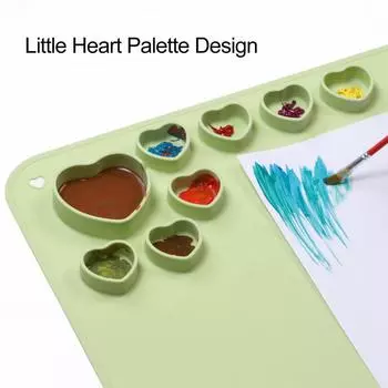 Силиконовый коврик для рисования маслом с прорезью для ручки, пищевой силиконовый коврик для рисования акварелью для школы