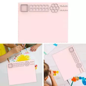 Силиконовый коврик для рукоделия для детей, водонепроницаемый складной лист для хранения, поделки фиолетовый