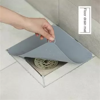 Силиконовый коврик для слива пола, гибкий, прочный, водонепроницаемый, упаковка из ОПП, силиконовые принадлежности для ванной комнаты, силиконовая дезодорирующая прокладка