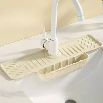 Силиконовый коврик для слива воды, кухонная раковина, раковина, поверхность для раковины, коврик для отвода воды, коврик для защиты от брызг, коврик для хранения кранов серый