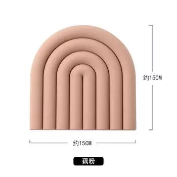 Силиконовый коврик для стола Arch Coaster Hot Tart Holder Pads Multifunctional Pot Holders For Kitchen Heat Resistant Pan Pads 15x15cm синий