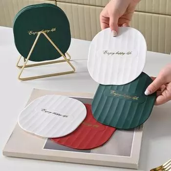 Силиконовый коврик для столовых приборов, легко чистящийся, противоожоговый, декоративный, уникальный для ежедневного использования, обеденный стол, чаша, тарелка, держатель для кастрюли, коврик для бара