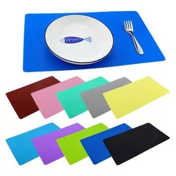 Силиконовый коврик для столовых приборов, термостойкий водонепроницаемый коврик для еды с приподнятыми краями, нескользящий грязеотталкивающий коврик для выпечки для детей, защита столешницы для рукоделия кофейный