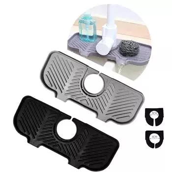 Силиконовый коврик для сушки крана, кухонная раковина, брызгозащитный кран для ванной комнаты, подставка для сбора воды, поддон для сбора капель на столешнице