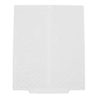 Силиконовый коврик для сушки посуды 485x405 мм, термостойкий, нескользящий, для кухонной стойки, для дома, белый White