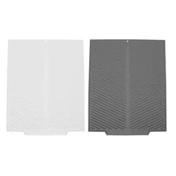 Силиконовый коврик для сушки посуды 485x405 мм, термостойкий, нескользящий, для кухонной стойки, для дома Gray