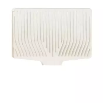 Силиконовый коврик для сушки посуды для кухонной столешницы, подставка для сушки посуды, нескользящий коврик для стекания воды со встроенным стекателем, термостойкий каменный коврик для сушки 18,9*14 дюймов One Size бежевый