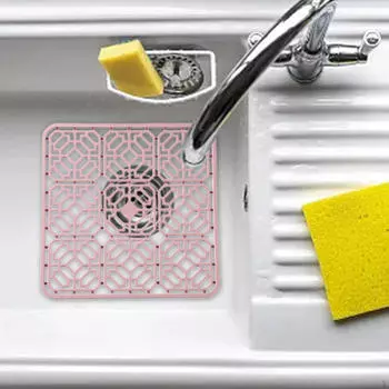 Силиконовый коврик для сушки посуды, раковина, защита от царапин, теплоизоляционная подушка для серый
