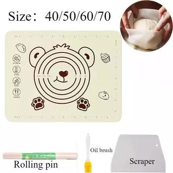 Силиконовый коврик для выпечки, коврик для раскатывания теста, противни для выпечки, антипригарные принадлежности для выпечки для домашних пекарей