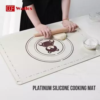 Силиконовый коврик для замешивания walfos, пищевой силиконовый утолщенный антипригарный коврик для выпечки, кухонный коврик для выпечки, кухонные инструменты 5070