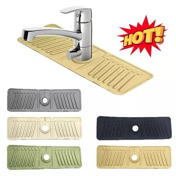 Силиконовый коврик для защиты от брызг кухонного крана, защитный коврик для крана для раковины, губка, защитная полка для столешницы для ванной, кухонные гаджеты 1pcs