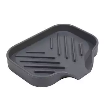 Силиконовый коврик для защиты от брызг смесителя для кухонной раковины, коврик для защиты от брызг, губка, полка для слива, столешница, мыльница для ванной, кухонные гаджеты S серый