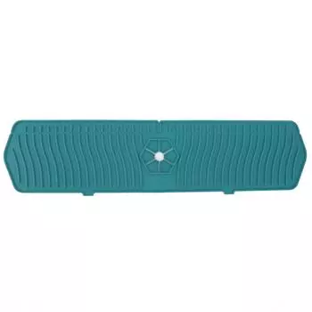 Силиконовый кран Защитный кожух для кухонной мойки Силиконовый кран Ручка Поддон для сбора капель Держатель для губки Коврик зелёный