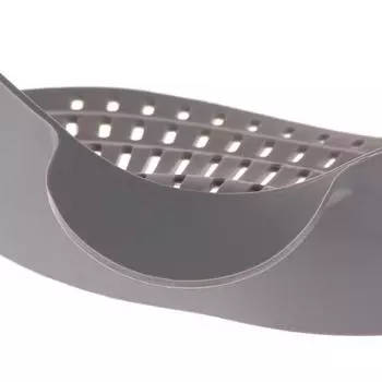 Силиконовый кухонный фильтр-зажим для кастрюль и сковородок, решетка для слива, паста, лапша, овощи, фрукты, дуршлаг, кухонные гаджеты зелёный