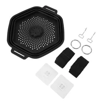 Силиконовый ледяной ковш для ванны, складной, портативный, подвесной, охладитель воды, быстрое охлаждение, черный