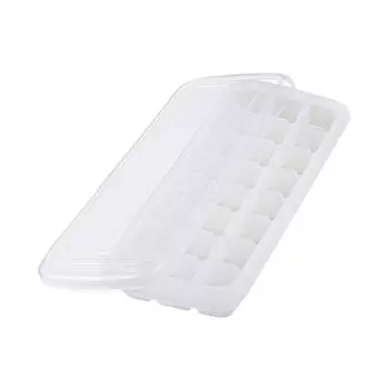 Силиконовый лоток для кубиков льда с крышкой, 24 кубика, желе, формы для замороженных продуктов, легкосъемные, для виски, коктейлей, колы, детского питания и напитков