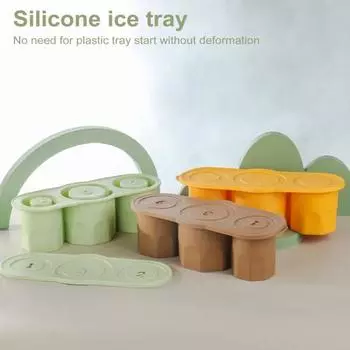 Силиконовый лоток для кубиков льда с крышкой для стакана на 20-40 унций, полый цилиндр, форма для льда, легко снимается светло-зеленый