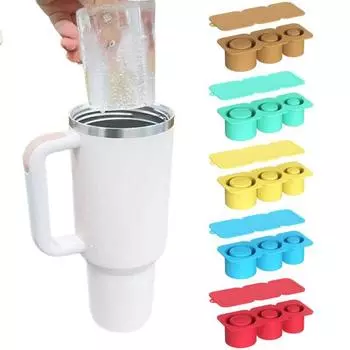 Силиконовый лоток для льда, 3 отделения с крышкой, пригодный для вторичной переработки, герметичный, большой емкости, легко снимается, сделай сам, любимые напитки, форма для кубиков льда, ледогенератор красный