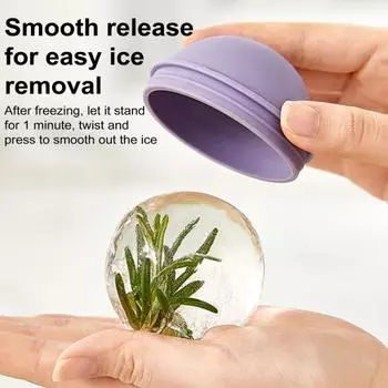 Силиконовый лоток для льда для виски, большой круглый генератор кубиков льда с крышками для коктейлей, бурбона и напитков, легкосъемные сферические формы для кубиков льда жёлтый