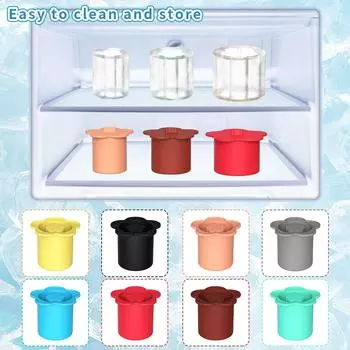 Силиконовый лоток для льда с крышкой, легко вынимаемый из формы, форма для лотка для льда для чашки с водой, цилиндрический лед на 40 унций One Size