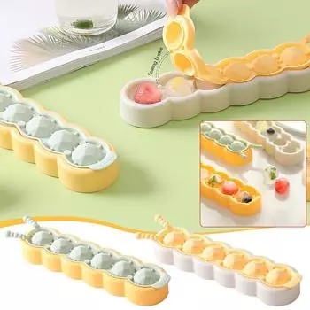 Силиконовый лоток для льда с крышкой Домашний лед Домашний льдогенератор Быстрый ящик для льда Хранение льда серый