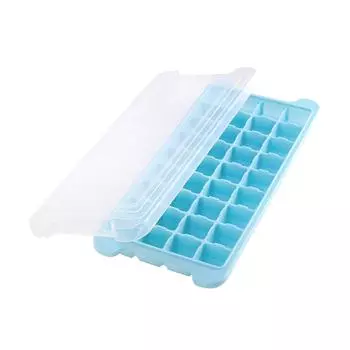 Силиконовый лоток для льда Силиконовый лоток для кубиков льда для холодильника Желе Кубики Плесень Лоток Дисплей Лоток One Size синий