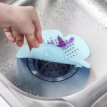 Силиконовый ловушка для волос для ванной, кухни, туалета, универсального, новинки, сливного отверстия для душа, 1 шт., заглушка, креативный сливной фильтр для раковины, ювелирный аксессуар розовый