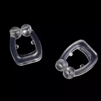 Силиконовый магнитный контроль храпа Stop Help Sleep Snoring носовой зажим Tray Breathe 2Pcs