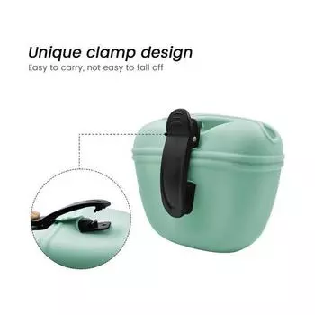 Силиконовый мешочек для лакомств для собак, 1 шт., более прочная магнитная застежка, чтобы избежать проливания, поясная сумка для лакомств для домашних животных на 1,67 чашки с поясным ремнем или поясным зажимом