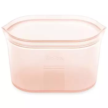 Силиконовый мешок с застежкой-молнией, контейнер для хранения, японская посуда, L 946 мл, можно использовать в микроволновой печи, можно мыть в посудомоечной машине, персиковый, с застежкой-молнией [оригинальный продукт] персиковый