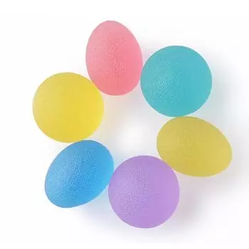 Силиконовый мяч для рукопожатия, яйцо, мужской и женский тренажерный зал, фитнес, тяжелый вес, упражнения для пальцев, восстановление силы мышц, устройство для тренировки хвата Yellow Egg