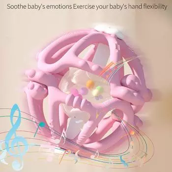 Силиконовый мяч Монтессори Игрушки для новорожденных Многофункциональный детский мяч для хватания руками Прорезыватели для зубов Трехмерные погремушки Прорезыватели для зубов разноцветный