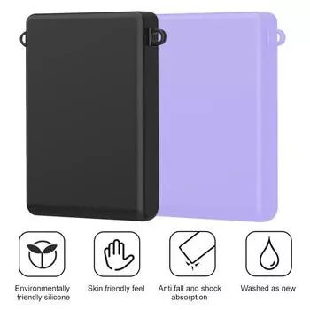 Силиконовый мягкий силиконовый чехол, устойчивый к падениям, защитный чехол от царапин для портативного фотопринтера Xiaomi Mi 1S чёрный