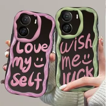 Силиконовый мягкий волнистый чехол, глянцевый модный пружинный чехол для мобильного телефона, черная задняя крышка для iPhone, Samsung, Xiaomi, Redmi Poco iPhone 6