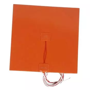 Силиконовый нагревательный коврик для кровати с подогревом, водонепроницаемый, 310x310 мм, 220 В, для 3D-принтера Ender-3, детали Cr10 с подогревом 750w 220v оранжевый