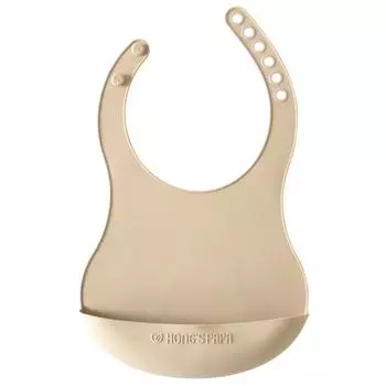 Силиконовый нагрудник Hongspa Pa Platinum, орех ириска, 1 шт., 1 шт.