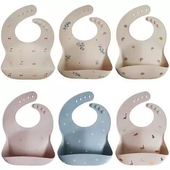 Силиконовый нагрудник Mush Baby, 300010 зыбучий песок