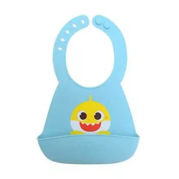 Силиконовый нагрудник Pinkfong baby Shark для младенцев, разные цвета, 1 шт., 1 шт.