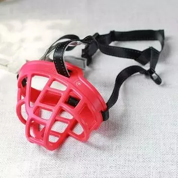 Силиконовый намордник для домашних животных Dingdongpet XS, красный, 1 шт.