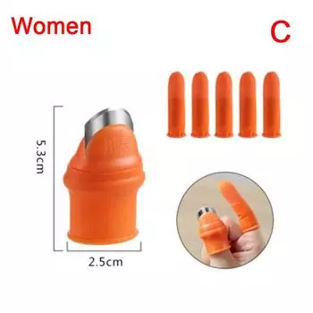 Силиконовый нож для большого пальца, нож для резки овощей, растений, ножницы, садовые перчатки Short knife:2.5x5.3cm