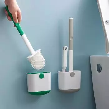 Силиконовый одинарный двойной туалетный ершик настенный туалетный ершик вантуз набор чистящих щеток щетка для чистки туалета инструменты для ванной комнаты