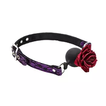 Силиконовый открытый шарик-кляп в виде цветка розы, регулируемый кляп для рта БДСМ, шарик-кляп для взрослых, секс-игрушки для пар, флирт, SM-игры, игрушки для сексуального удовольствия