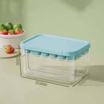 Силиконовый отсек для льда, набор мембран для кубиков льда, ящик для льда с крышкой, пищевой льдогенератор, бытовой коричневый