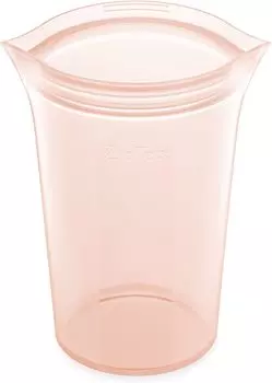 Силиконовый пакет с застежкой-молнией, контейнер для хранения, японская чашка L 710 мл, подходит для использования в микроволновой печи, можно мыть в посудомоечной машине, персиковый ZipTop [подлинный продукт] персиковый