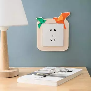 Силиконовый переключатель, наклейка, удаление, бесплатно, экологически чистые, предметы домашнего обихода, светящийся чехол для переключателя света с изображением животных, декор для помещения 20